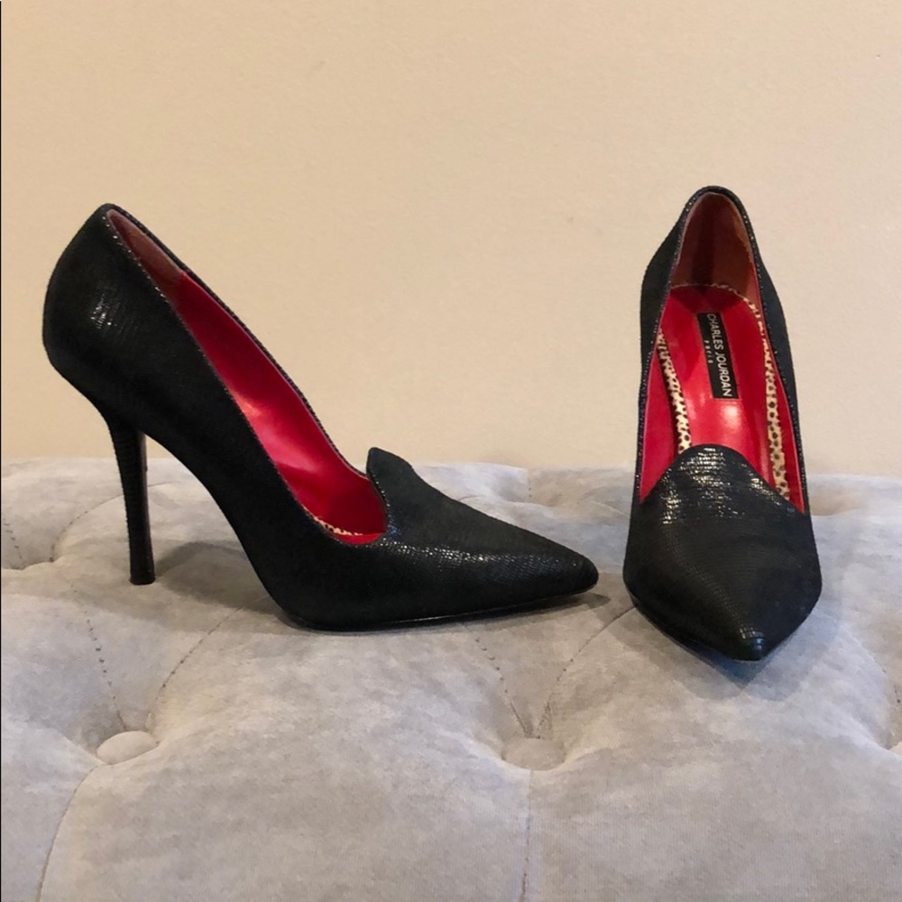 Charles Jourdan black heels